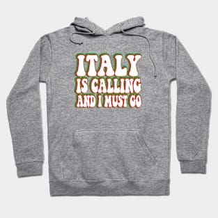 italy is calling and i must go Hoodie